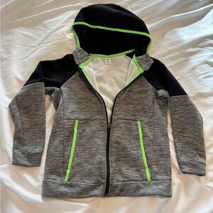 Kid’s Old Navy Active Hoodie in Black and Gray Size M